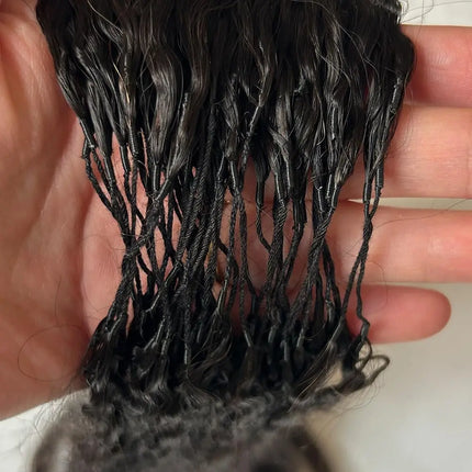 Kinky Straight Crochet Hair Pre-Looped Human Hair Boho Braids & Twists Buttery Soft Lightweight Feather Texture Hair Extensions