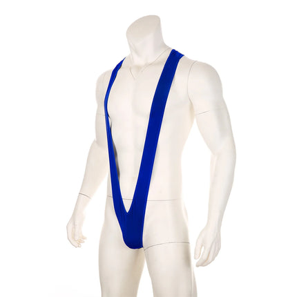 Sexy Men's Erotic Lingerie Swimsuit Straps Borat Mankini One-Piece V Sling Stretch Singlet Bodysuit Panties Stretch