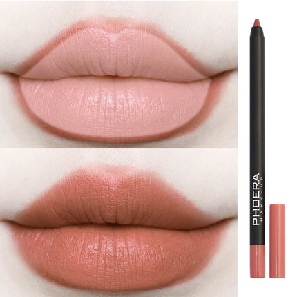 Long Lasting Lip Liner Colorful Matte Lip Liner Pencil Contour Tint Lipstick Tattoo Non-stick Cup Moisturizing Makeup Cosmetic