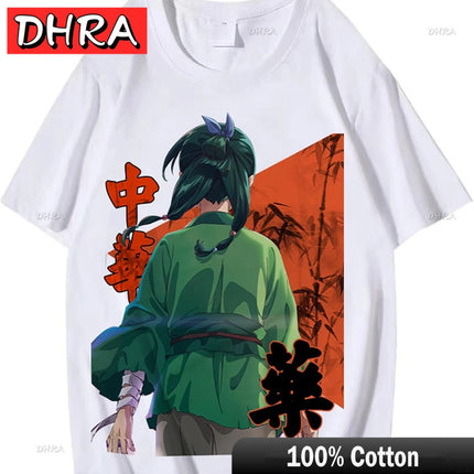Anime Apothecary Diaries Crewneck T-Shirt Short Sleeve Maomao Tee Shirt Graphic Printed Casual Summer Unisex Tops Cute Clothing