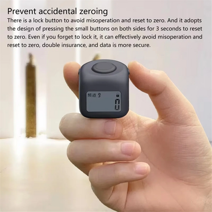Clicker Finger Ring With Lock Function 9 Channels Hand Tally Counter Portable Prayer Counter-Y41A
