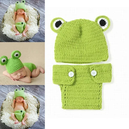 New Born Baby Crochet Knit Costume Accessories Infant Photo Shoot Clothes Newborn Photography Props Newborn Shooting
