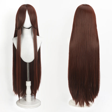 Long Straight Cosplay Wig 100CM Multiple Colors Pink Blonde Black Anime Costume Wig Universal Synthetic Cos Wig Daily Party Wig