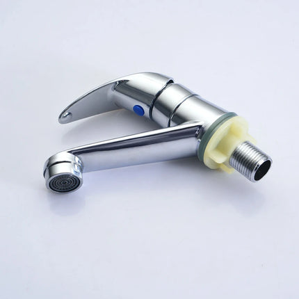 A Piece of Alloy Bathroom Basin Sink Faucet, Single Cold Water Kitchen Faucet, Washbasin Sanitary Ware Faucet