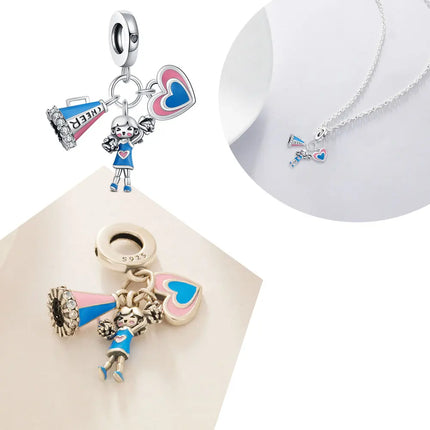 2025 Classic Ballet Pendant Fit Bracelet Diy For Women Daily Wear mermaid Cheerleading Charm Fashion Jewelry Love Birthday Gift