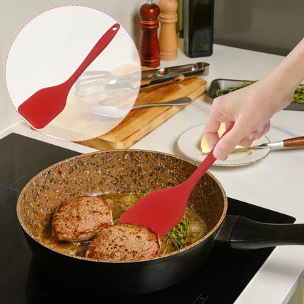 Small 20.5cm Silicone Cooking Leakage Spatula Dense Shovel Fried FishOmelette Shovel Non-stick Spatula Kitchen Cooking Tools