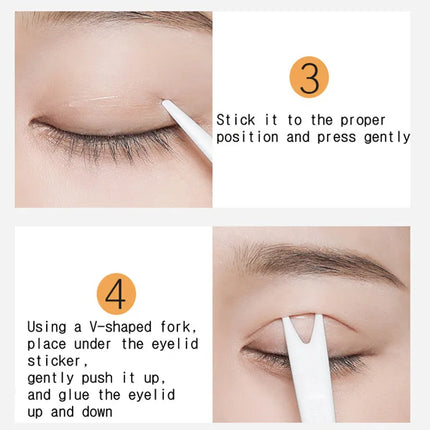 MOTONOZEN Double Eyelid Tape Sticker Invisible Fold Eyelid Paste Clear Beige Stripe Self-adhesive Natural Eye Makeup Tool