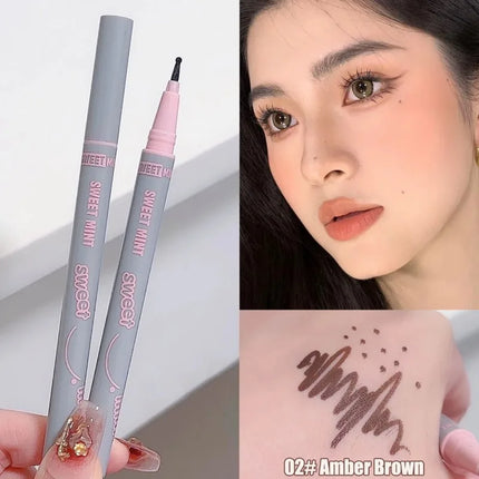 Natural Lifelike Fake Freckle Makeup Pen Liquid Lightweight Round Head Fake Spot Pen Long Lasting Waterproof Face Dot Mole Pen
