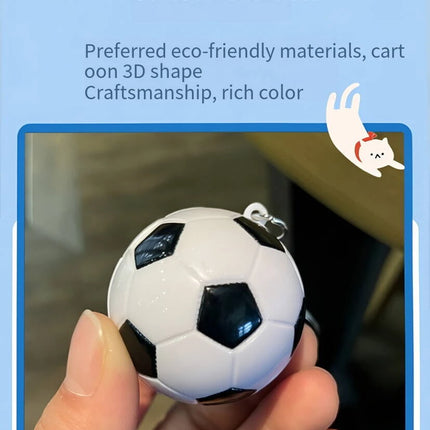 Mini Soccer Ball Keychain 3d Football Keyring for Men Women Sports Fans Bag Charm Car Key Accessory Gift 2026 New Arrival