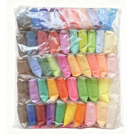 50 Colors Creative Air-Dry Ultra-Light Clay Kids Toy Space Mud DIY Modeling Kit with Tools Gift for Boys And Girls Intelligence