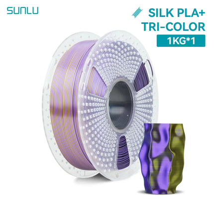 SUNLU 1KG SILK /Dual / Triple Color/Rainbow 3D Printer Filament 1.75mm 1000g Spool (2.2lbs) Neatly Filament Fit Most FDM Printer