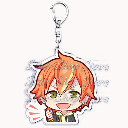 VIRTUAL SINGER Wonderlands Showtime Keychains Keyrings for Accessories Touya Emu Rui Akito Tsukasa Key Chain Jewelry Fans Gifts