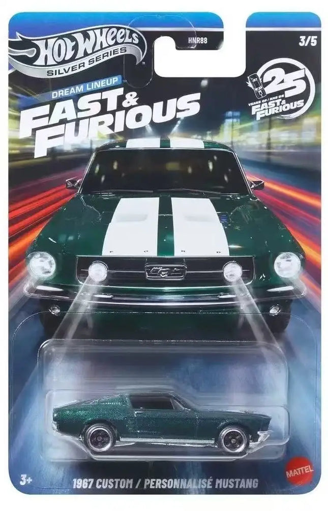2026 New Hot Wheels Hnr88 Silver Series 25Th Fast & Furious Tokyo Drift Set Nissan/Monter Carlo/Road Runner 1:64 Diecast Car Model Authentic Holiday Birthday Gift