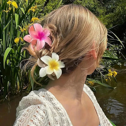 1/2/3 Pcs Hawaiian Gradient Flower Hair Claw Clip Women Fashion Large Hair Clip Girls Hairpin Barrettes Bohemia Hair Accessories