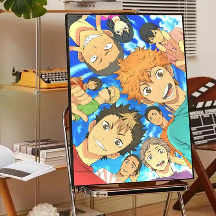 H-Haikyuu Anime Volleyball Poster Modern Waterproof HD Wall Art Decor For Home Living Room