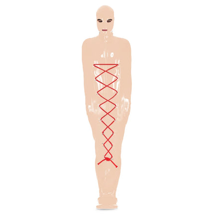 Full Body Hooded Shiny PVC Leather Bondage Bag BDSM Binder Straitjacket Exotic Bodysuit Fetish Slave Restraints Sleeping Sack