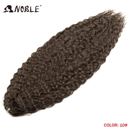 Noble 24Inch 300g Crochet Hair Curl Hair Water Wave Ombre Blonde Twist Crochet Hair Braid Hair Deep Wave Braiding Hair Extension