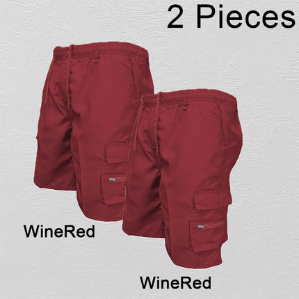 Fashion Men's Cargo Shorts Mens Casual Pants Casual Big Pocket Sports Slacks Cargo Panels Trousers Plus Size for Male