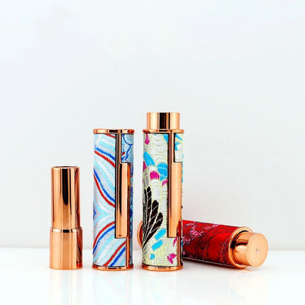 10/30/50PCS  Empty Chinese Style Satin Lipstick Tubes DIY Empty Press Lipstick Tube 12.1mm Packaging Makeup Tool