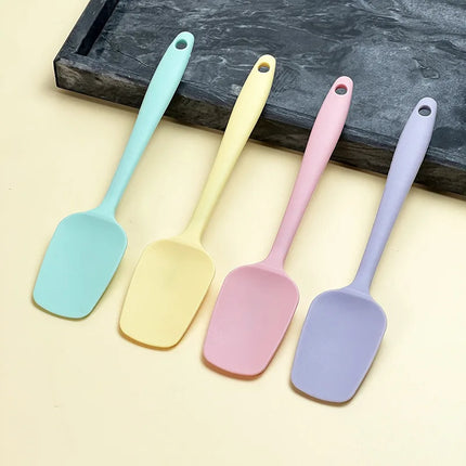 Food Grade Silicone Spatula Heat Resistant Non-Stick Kitchen Scraper for Baking Cake Cream Mixing Cooking Utensil