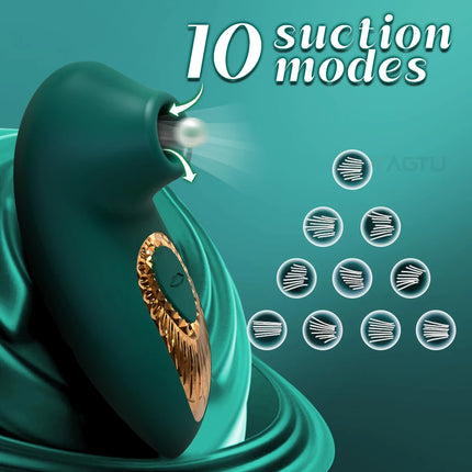 10 Mode Powerful Clit Sucker Vibrator for Women Sucking Clitoris Vacuum Stimulator Nipple Vibrating Female Sex Toy for Adult 18