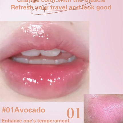 Herorange Nude Tinted Lip Balm Moisturizing Anti-Drying Autumn and Winter Lip Care Lightens Lip Lines Color-Changing Lip Balm
