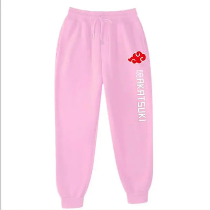 2025 Fashion Print Men's Women's Jogging Hip Hop Pants Street Clothing Hot Selling Anime Pants Akatsuki Fleece Trousers S-3XL