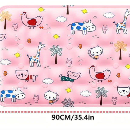 Pet Cooling Mat, Dry Ice Water Injection Cool Pad, Waterproof Wear Resistant, Summer Heat Relief Cooling Cushion for Dogs & Cats