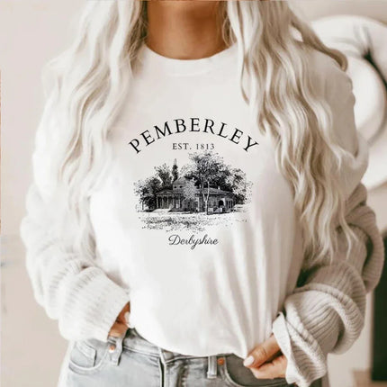 Pride and Prejudice T-Shirt Jane Austen Gift Pemberley Light Academia Shirt Literature Literary Books Shirt Bookish Reading