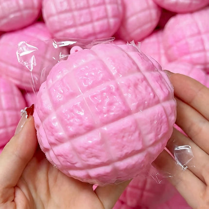 Homemade Pineapple Bun Squishy Squeeze Fidget Toys Soft Bread Building Block Filling Stress Ball Toys Sensory Anti Stress Toy