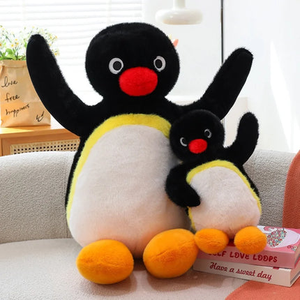 45/60/85cm Penguin movable joints Plush Toy Pingu Kawaii Penguin Stuffed Doll Cartoon Animal Cute Home Decor Kid Birthday Gift