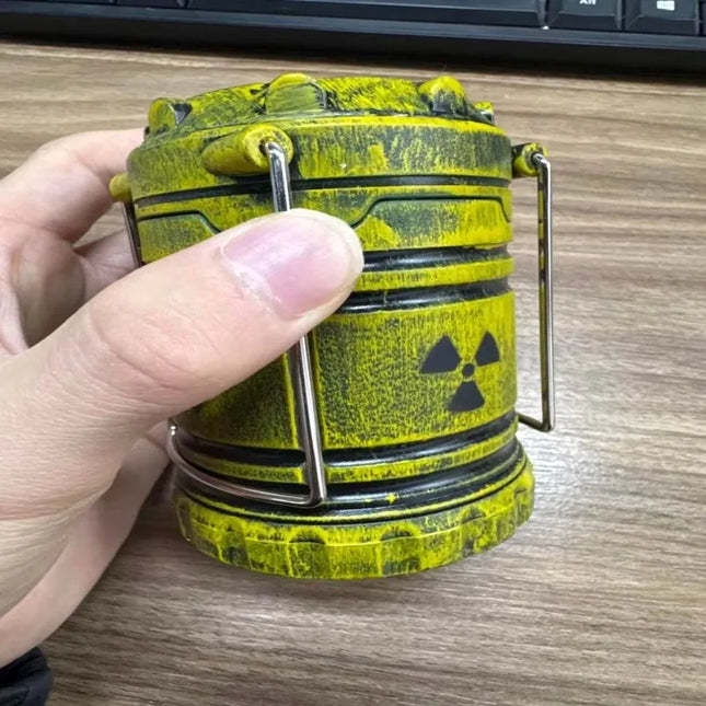 Mini Simulated Nuclear Reactor Lantern Handheld Camping Light Glow in Dark Night Lamp No Battery Needed Science Home Decor Gift