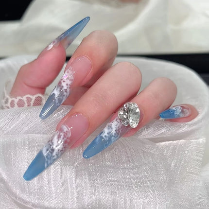 Quickly Blooming Nail Polish Bubble Colorful Ocean Wave Gel DIY Nail Art Blossom Gel Semi Permanent Soak Off Marble Gel Polish
