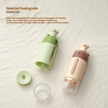Shaker Canister Quantitative Salt Shaker Moisture-proof Metering Salt Shaker Push Type Salt Dispenser Salt Tank Sugar Bottle