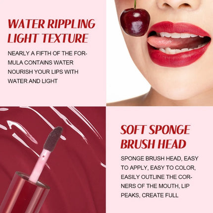 Cherry Juice Fruit Rouge Water 3in1 Cheek Color Eyeshadow Lip Tint Matte Long-lasting Rich Color Liquid Contouring Blush Liquid