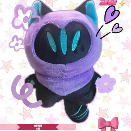 Game Valorant Omen Plush Toy Cute Omen Stuffed Doll Soft Anime Figure Plushies Birthday Gift Collectible Home Decor