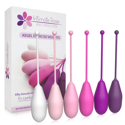 6 pcs Silicone Geisha Kegel Balls Pelvic Floor Muscle Training Ball Exercise Ben Wa Vaginal Tightening Balls Sex Toy for Women