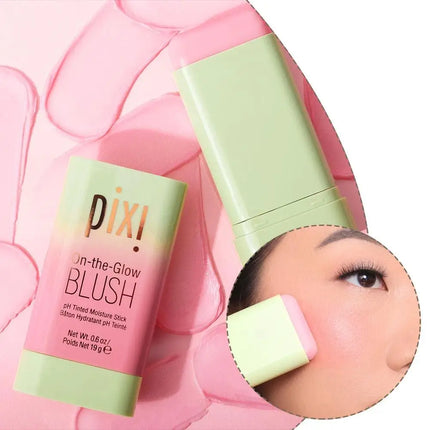 Multi-purpose Waterproof Long-Lasting Solid Blush Stick Gradual - Natural Nude Makeup Smooth Rendering Daily Facial Cosmetic