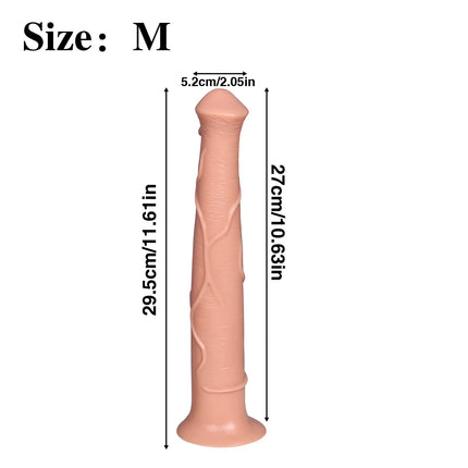 Extra Long Anal Plug Horse Dildos for Masturbating Vagina Anal Massager G-Spot Stimulator Butt Plug Adult Sex Toys for Women Men