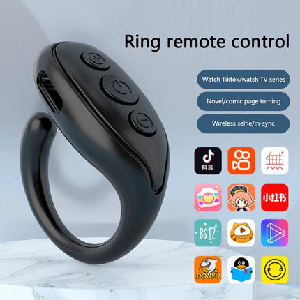 Fingertip Video Bluetooth Controller Tiktok Short Video Page Flipping Like Device Mobile Phone Remote Control Ring Controller