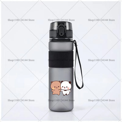 Bubu Dudu Water Bottle Yier Bear Panda Girl Boy Large Capacity Sports Kettle Transparent Cold Water Cup Outdoor Portable 550ml