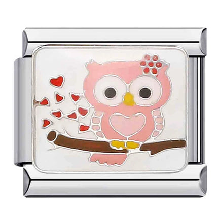 Pandach New Fashion Star Moon Black Cat Owl Lipstick Italian Charms Links Fit 9mm Bracelets Stainless Steel DIY Jewelry Making
