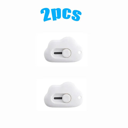 1/2/3/6PCS Cute Rabbit Cloud Color Mini Portable Utility Knife Paper Cutter Cutting Razor Blade Office Stationery Supplies