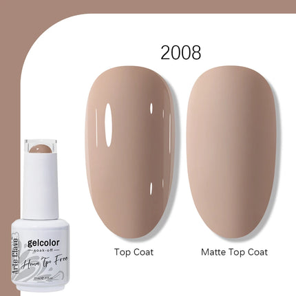 Arte Clavo TPO FREE HEMA FREE Gel Nail Polish UV Multi Use Semi Permanent Soak Off Autumn Winter Nail Art Hybrid Varnish 15ml