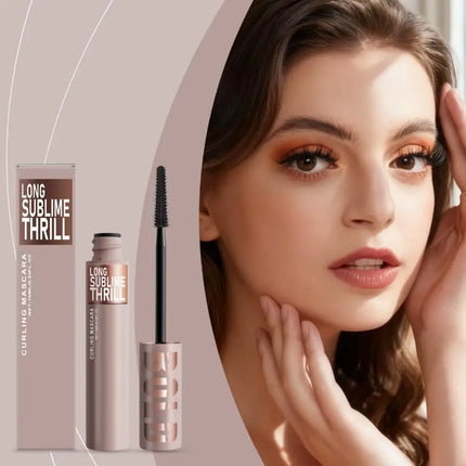 Curling Mascara Long Sublime Thrill Lightweight Waterproof Long-Wear Mascara with Nourishing Ingredients to Protect Eyelashes
