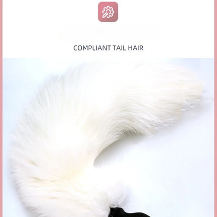Fox Tail Anal Plug with Remote Control Vibrating - Faux Fur & Silicone Role Play Adult Toy Multi-Color BDSM Sex Toys for Couples