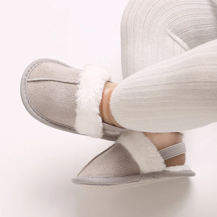 Newborn to 18 Months Children's Woolen Cotton Slippers Soft Soled Warm Baby Casual Shoes Cozy Footwear for Infants