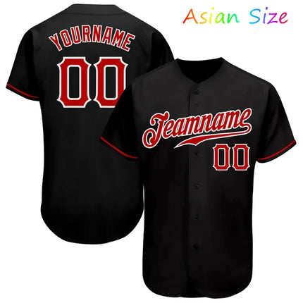 Polyester Quick Drying Baseball Jersey Button Down Sports Tee Uniform Custom Name Number Team Name Baseball Training Sports Tops