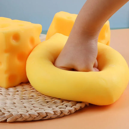 Giant Cheese Squeeze Toy blind box Extra Large Size Cheese Squishy Fidget Toys Slow Rebound Shapeable Venting Ball toys Gifts