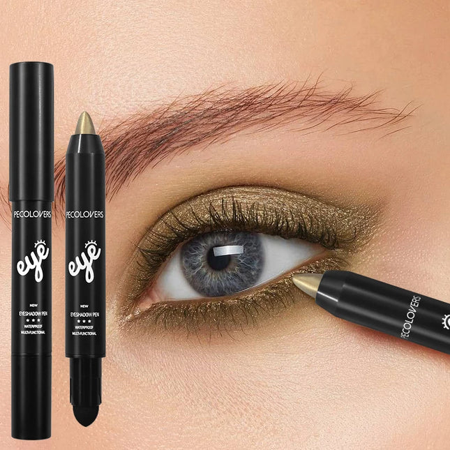 Golden Brown Pearlescent Eyeshadow Eyeliner Pencil Glitter Eye Shadow Makeup Pigment Silkworm Eyeshadow Pen
